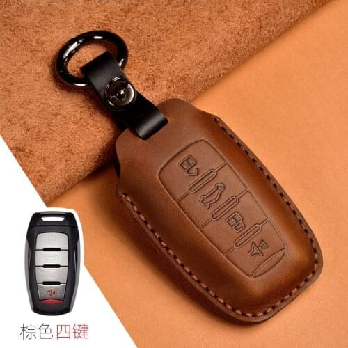 Genuine Leather Handmade Car Key Cover key Case For Great wall HAVAL H6 Coupe H7 H9 H1 H2 key cover