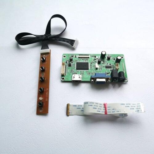 For HB140WX1-301 HB140WX1-601 14" laptop LCD screen EDP 30Pins WLED VGA monitor controller drive board 1366*768 DIY kit