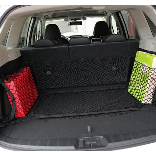 Car Trunk Luggage Storage Elastic Mesh Crille Net For Subaru Forester Impreza Ascent Outback Legacy XV WRX BRZ Auto Accessories