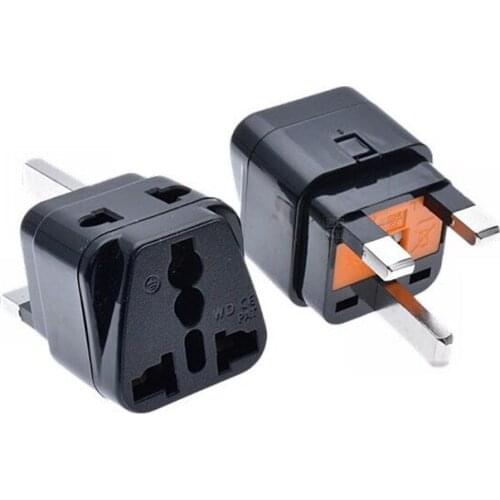 2 in 1 Travel Adaptor US EU AU to UK EU Universal High Quality Plug Adapter with 13A Fuse for PC Computer TV plug adapter