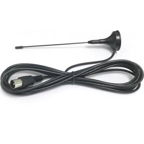 DVB-T suck antenna indoor TV aerial magnetic base 3m extension cable TV connector 15cm height