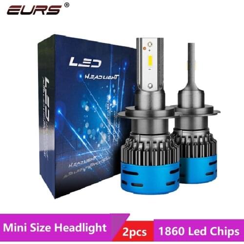 EURS LED Bulb H7 H4 Lamp H1 LED H11 HB3 HB4 Car LED Fog light 6000K 8000LM Auto Headlamp K3 CSP Chip Led Light bulbs 50W 12V 24V