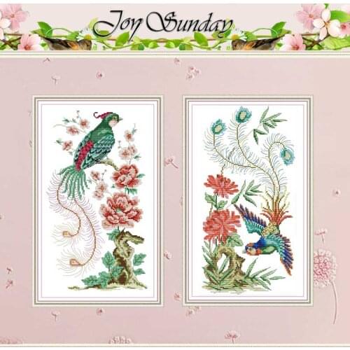 Phoenix and Flower patterns counted 11CT 14CT Cross Stitch Sets DIY Chinese Cross-stitch Kits Embroidery Needlework home decor