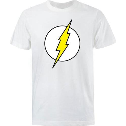 The BIG BANG Theory T-SHIRT The lightning Print Men T Shirts Hot Sale Casual Tee Shirt Cotton Clothing Plus Size 3XL