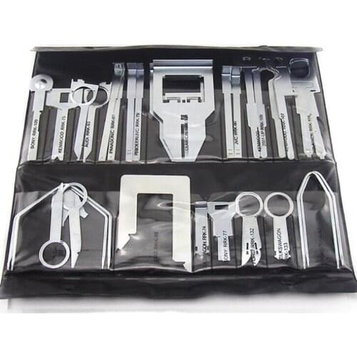 30PCS/Set Auto Audio Disassembly Tool Professional Car Stereo Radio Removal Key Tool Kit Stereo DVD CD Repair Hand Tools
