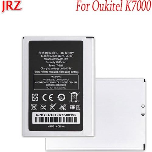 JRZ 2000mAh for Oukitel K7000 battery For Oukitel K7000 Phone Replacement Batteries Bateria