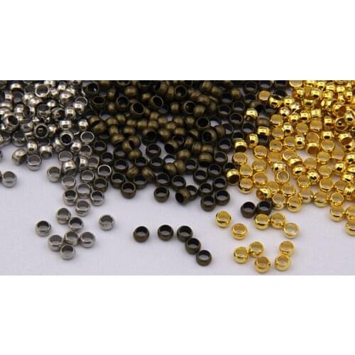 200pcs metal Positioning spacer beads fit Bracelet necklace earrings DIY fashion Handmade beaded material Jewelry Findings