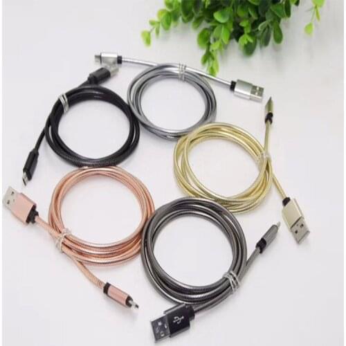 Metal cable 2A fast charging Micro USB cable mobile phone data cable for Samsung millet Android Micro usb charging cable