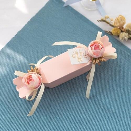 Solid color Candy Boxes Wedding Favor Box and Bags Sweet Gift Candy Boxes for Wedding Baby Shower Birthday Party Supplies