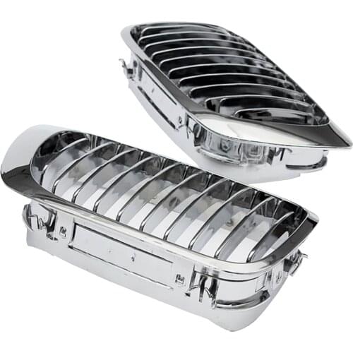 2pcs ABS Front Kidney Grille Mesh Grill Compatible for BMW E46 M3 325Ci 3 Series 2DR 1999-2006