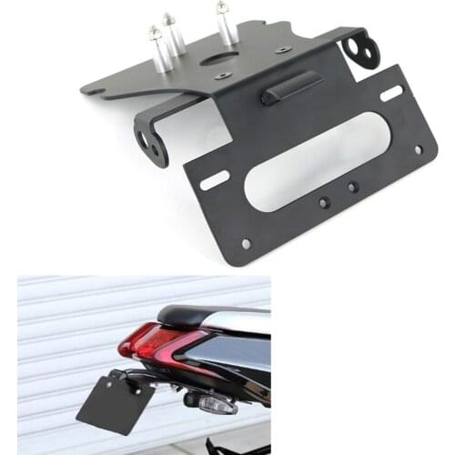 Fit For Suzuki GSX-S 1000 S Katana 2019-2021 Rear License Plate Tail Frame Holder Bracket Tail Tidy Fender Eliminator Kit Black