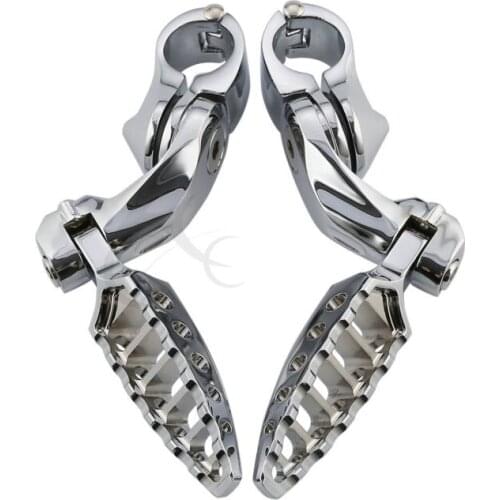Foot Pegs Pedals W/ Short Angled Mount For Harley Sportster XL883 XLH1200 TWO COLORS