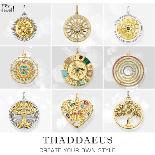 Pendant Amulet Magical Lucky Symbols,2020 Summer Golden Jewelry Vintage Pure 925 Sterling Silver Powerful Gift For Women Men