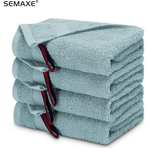 Hand Towel Is High Water Absorption,40x70,Soft High Quality Towels,No Fading Adult 100% Cotton Pure Color Hand Towel Set Gray