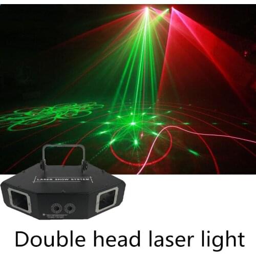 Luz láser de disco RGB haz de luz a todo color dj efecto proyector escáner de iluminación de escenario láser