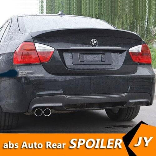 For BMW E90 Spoiler 2005-2010 BMW AC 320i 323i 325i 328i MACK Spoiler High Quality ABS Car Rear Wing Spoiler
