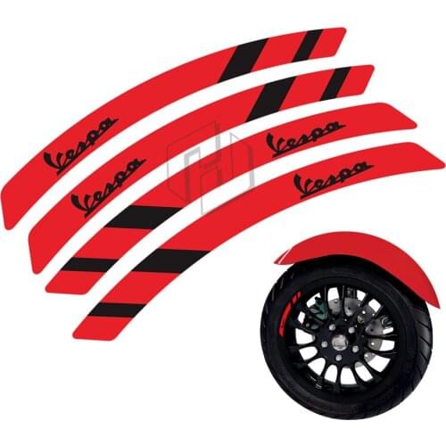 Motorcycle Wheel Decal Rim Reflective Sticker Case for Vespa Sprint GTS 50 125 150 250 300 Super
