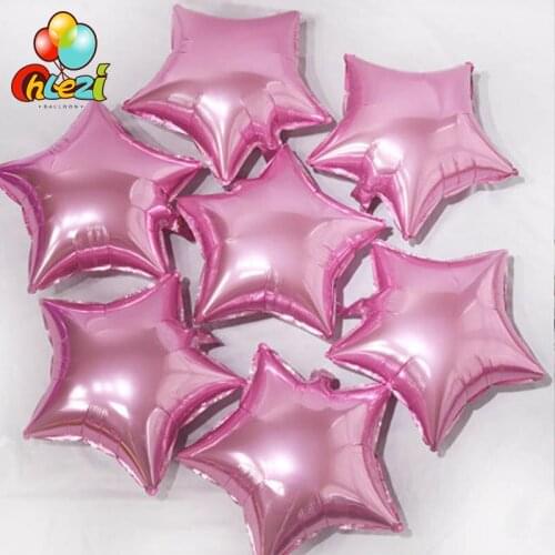 7pcs Star foil balloon 18 inch Multi color wedding Thanksgiving Christmas house decor supplies Baby shower globos kids' toys