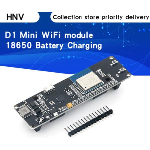 WeMos D1 ESP-Wroom-02 ESP8266 Nodemcu WiFi Module With 18650 Battery Charging