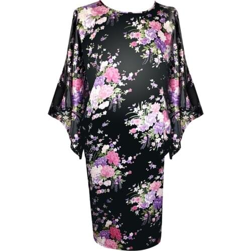 Women Kimono Bath Gown Sleepwear Satin Print Flower Bride Bridesmaid Wedding Robe Casual Soft Sexy Nightdress Plus Size 4XL 5XL