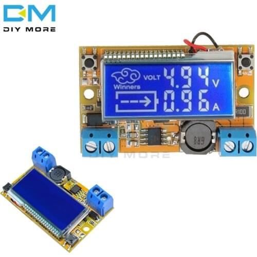 Liquid Crystal Displays DC-DC Step Down Buck Converter Power Supply Adjustable Push Button Module Digital LCD Display 3A Board
