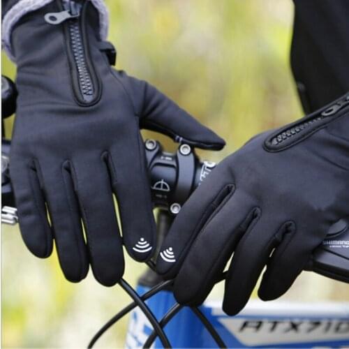 Winter Cycling Gloves Full Finger Men Women Thermal Waterproof Ski Gloves
