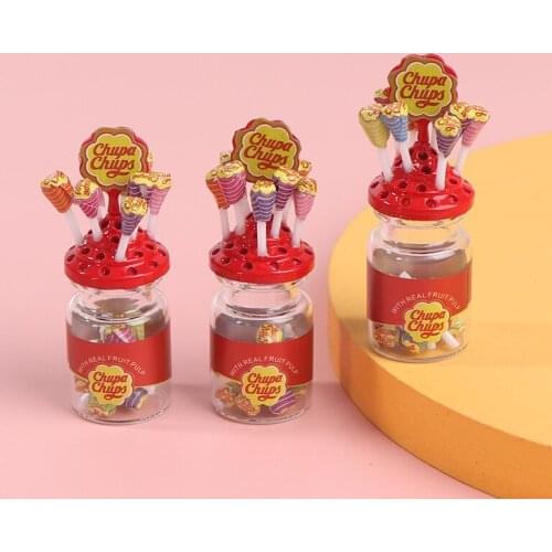 1Set Miniature Lollipops With Case Candy For Doll House Furniture Toys Accessories
