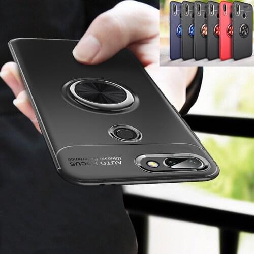 For Huawei Honor 9i Case Car Holder Stand Magnetic Bracket Finger Ring TPU Cover Case For Huawei Honor 9 Lite Honor 9