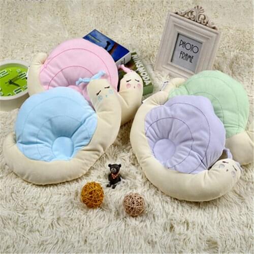 Baby Plush Pillow Cute Snail Cloth Pillows Animals Sleep Pillow Soft Cushion For Kids 33*22cm Baby Room Decor Infant Bedding