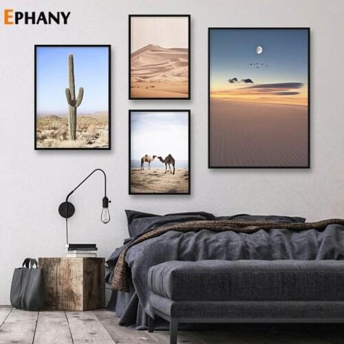 Nature Tropical Landscape Canvas Poster Nordic Style Desert Wild Animal Wall Art Print Painting Picture Scandinavian Home Decor