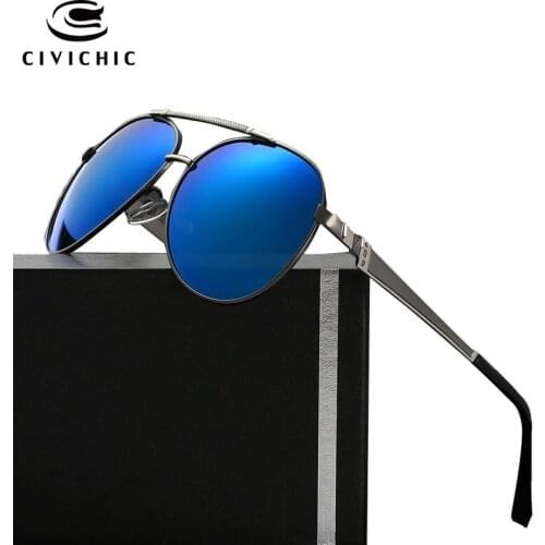 CIVICHIC Classic Polarized Sunglasses Retro Frog Mirror Glasses Driving Oculos De Sol Fashion Hipster Gafas Pilot Lunettes E189