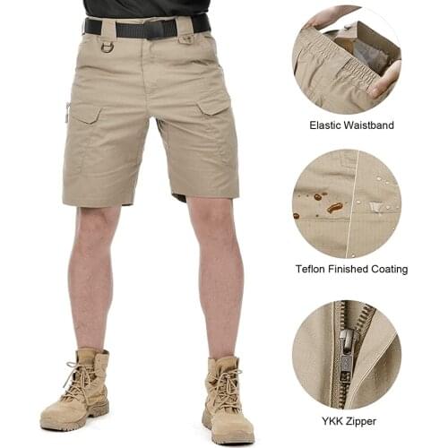 Shorts Man U Waterdichte Cargo Tactische Shorts Mannelijke Outdoor Camo Ademend Sneldrogende Broek Zomer Casual Shorts