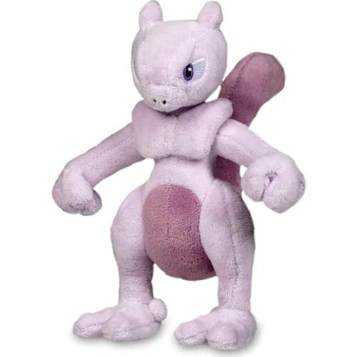 Original Pokemon Mewtwo Plush Anime Soft Stuffed Doll Cartoon Figure Holiday Birthday Gifts for Children Toy