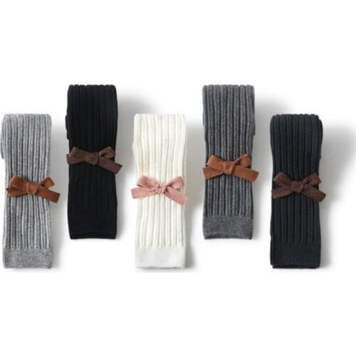 Autumn New Arrival Baby Leggings kids Girls Baby Trousers Cute Fashion Bowknot Accessories Newborn Baby Pants Leggings