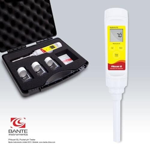 Shanghai special PHscan10L portable waterproof pen type pH meter, pen type pH meter measuring tube pH