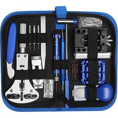 Professional 185Pcs Watch Repair Kit With Bag Spring Bar Tool Set Watch Battery Replacement Watch Case Opener Link Remover Tools