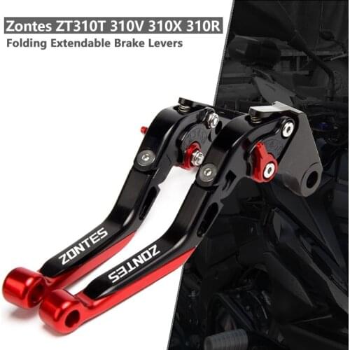 For Shengshi Ghost ZONTES ZT310T 310V 310X 310R ZT250R/S Motorcycle CNC Adjustable Folding Extendable Brake Clutch Lever