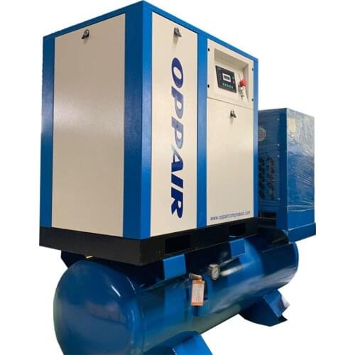 OPPAIR 16Bar Rotary Screw Air Compressor with Air Tank Dryer for Laser Cutting Machine/CNC Industrial Grade Oxygen Compressor