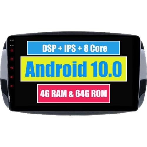 RoverOne Android 10 Car Multimedia System For Mercedes Benz Smart Fortwo 2016 2017 Radio Stereo GPS Navigation Player PhoneLink