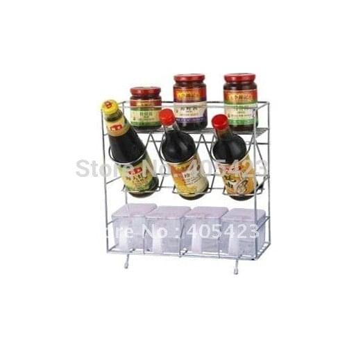 Storage rack,Kitchen supplies,Wall hanging,Housewear,Combination,Seasoning,Stainless steel,1pc