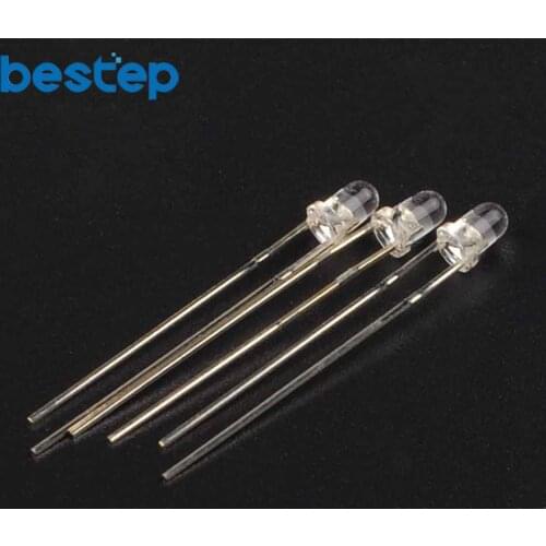 10PCS LED 3mm 940nm IR Infrared Emitting Diode Round Tube Light Lamp Water Clear Emitter Emission