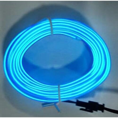 Car Interior Light Strip 12V LED Cold lights Flexible Neon EL Wire Auto Lights Strip Line Interior Decoration Strips Lamp