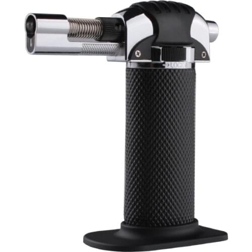 Outdoor BBQ Torch Turbo Cigar Lighter Spray Gun Jet Butane Lighter For Kitchen Fire Windproof Lighter No Gas