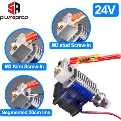 V6 J-head 24V All metal Hotend Wade or Bowden Extruder Heater Thermistor Fan Nozzle Heat sink for 1.75/ 3mm 3D Printer Part