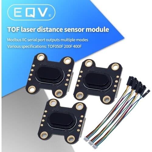 VL6180 VL53L0 VL53L1 Time-of-Flight (ToF) Laser Ranging Built-in MCU Algorithm TOF050F TOF200F TOF400F 50CM/2M/4M MODBUS/IIC I2C