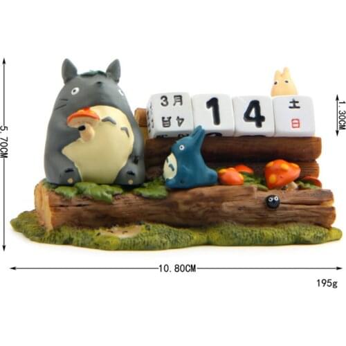 Japanese Anime My Neighbor Totoros with Friends Mushroom Creative Calendar Crafts Model Figure Home Decoration Toys for Children
