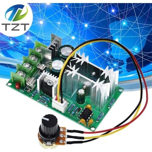 TZT DC 10-60V Motor Speed Control Regulator PWM Motor Speed Controller Switch 20A Current Regulator High Power Drive Module
