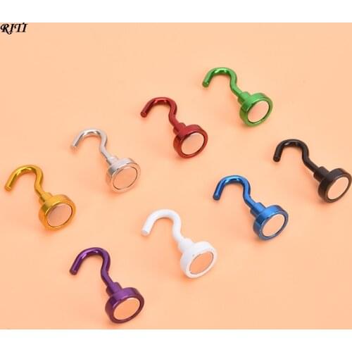 2Pcs Magnetic Hook Strong Hook Magnet Bracket Wall Suction Hook Bracket Support