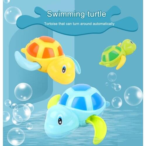 3pcs Kids Bath Toys Water Toy Childrens Bath Swimming Bath Pool Toy Clock Movement Turtle Swimming Pool Toy For Toddlers