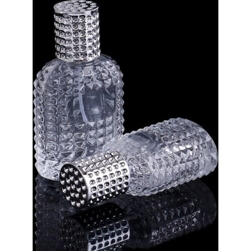 30/50ml Portable Glass Perfume Container Bottle Spray Empty Atomizer Refillable Bottles